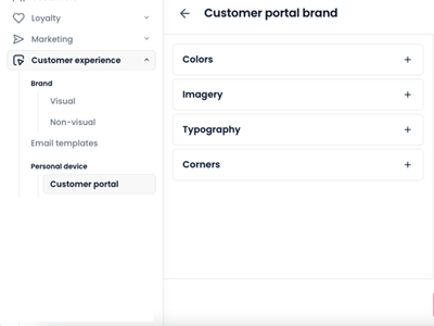 Brand - Customer portal