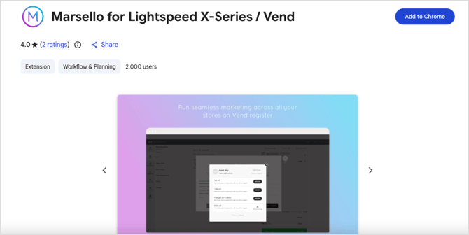 Marsello for X-Series Register