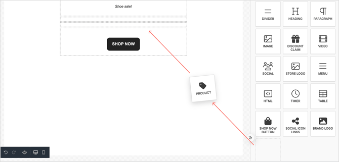 Product content block